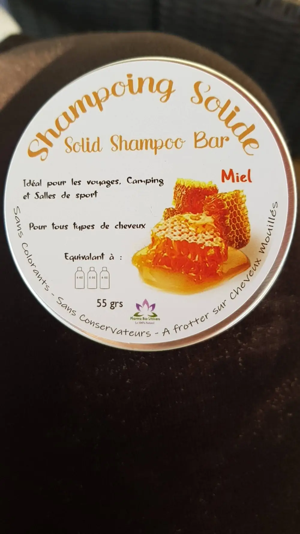 PHARMA BIO UNIVERS - Miel - Shampoing solide