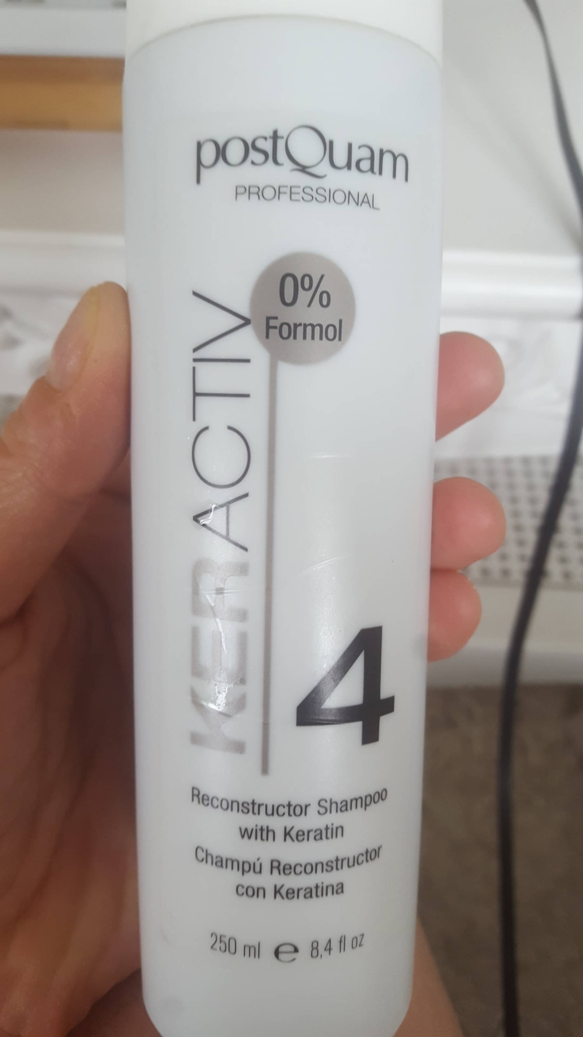 POSTQUAM - Keractiv 4 - Reconstructor shampoo with keratin