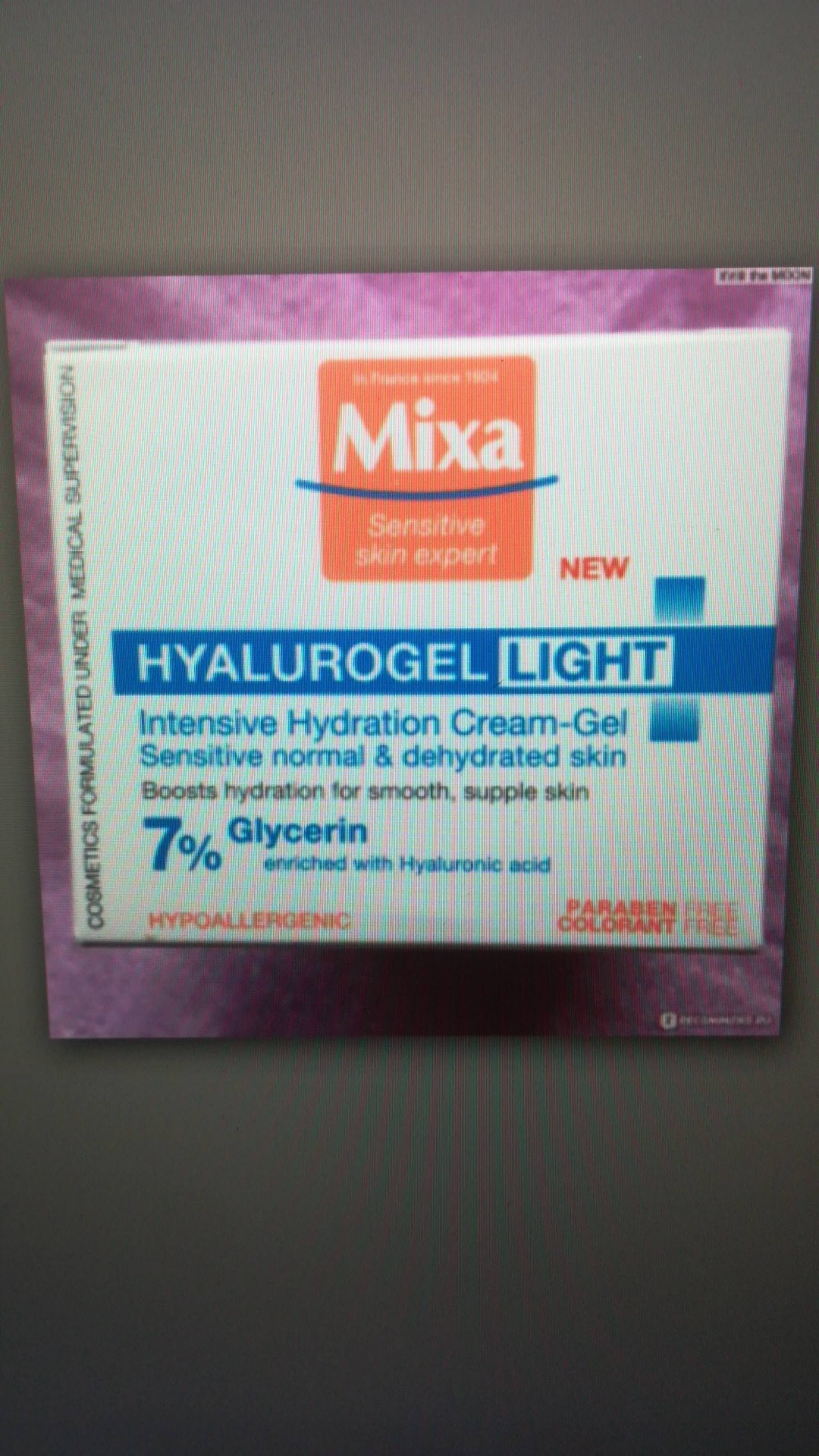 MIXA - Hyalurogel light - Intensive hydration cream-gel
