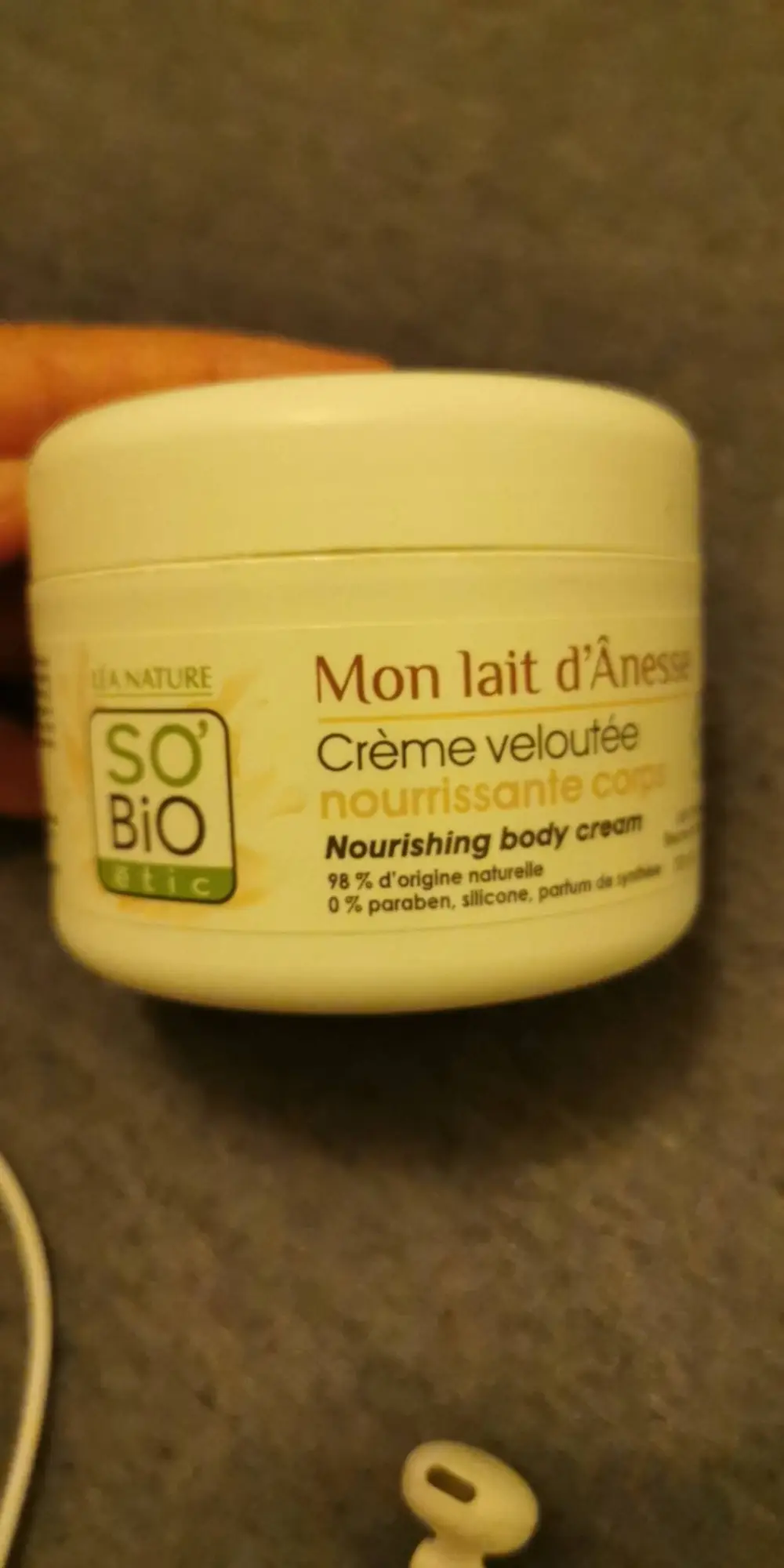 SO'BIO ÉTIC - Mon lait d'ânesse - Crème veloutée nourrissante corps