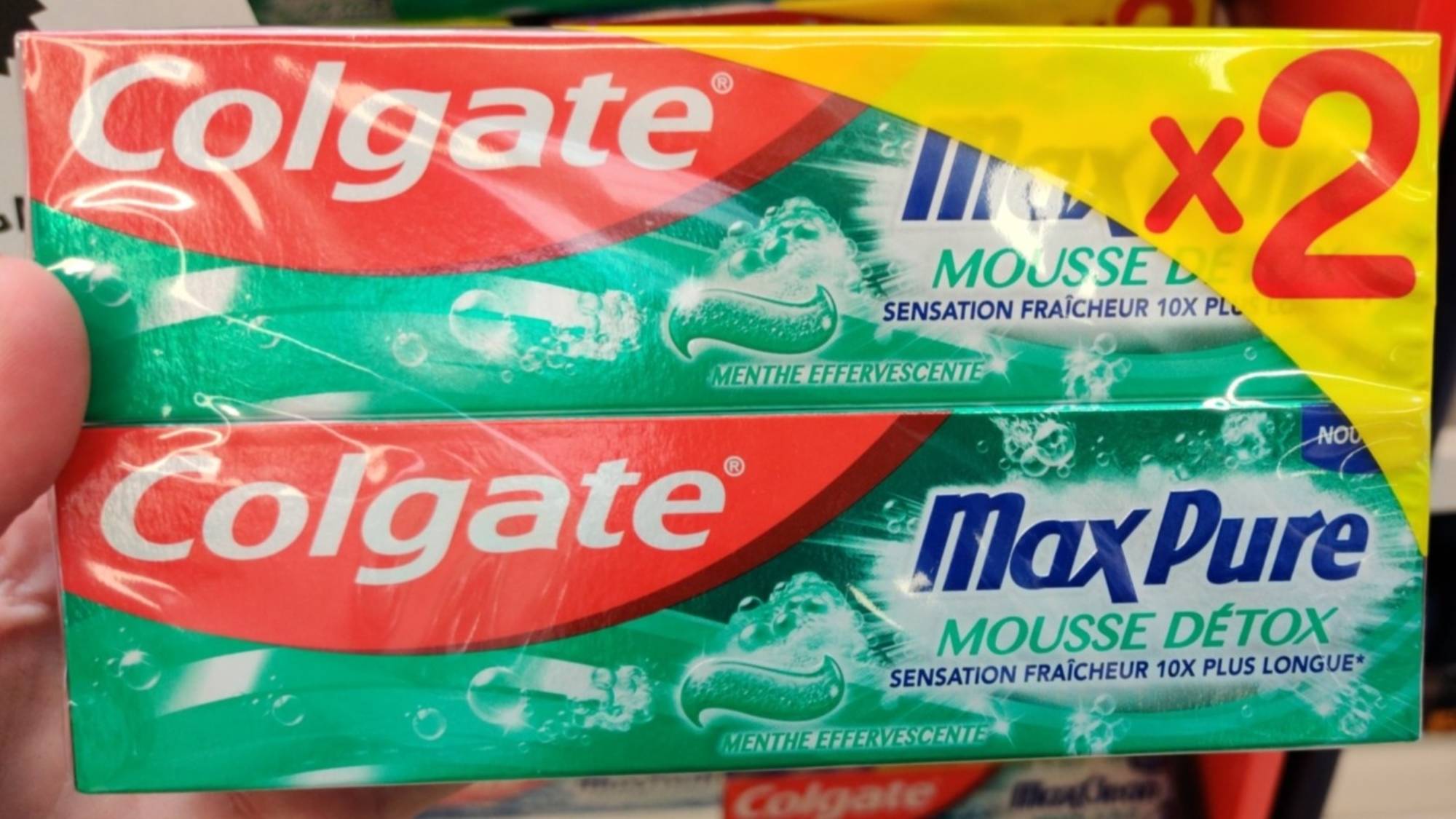 COLGATE - MaxPur Mousse Détox - Dentifrice 