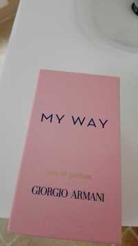 GIORGIO ARMANI - My way - Eau de parfum