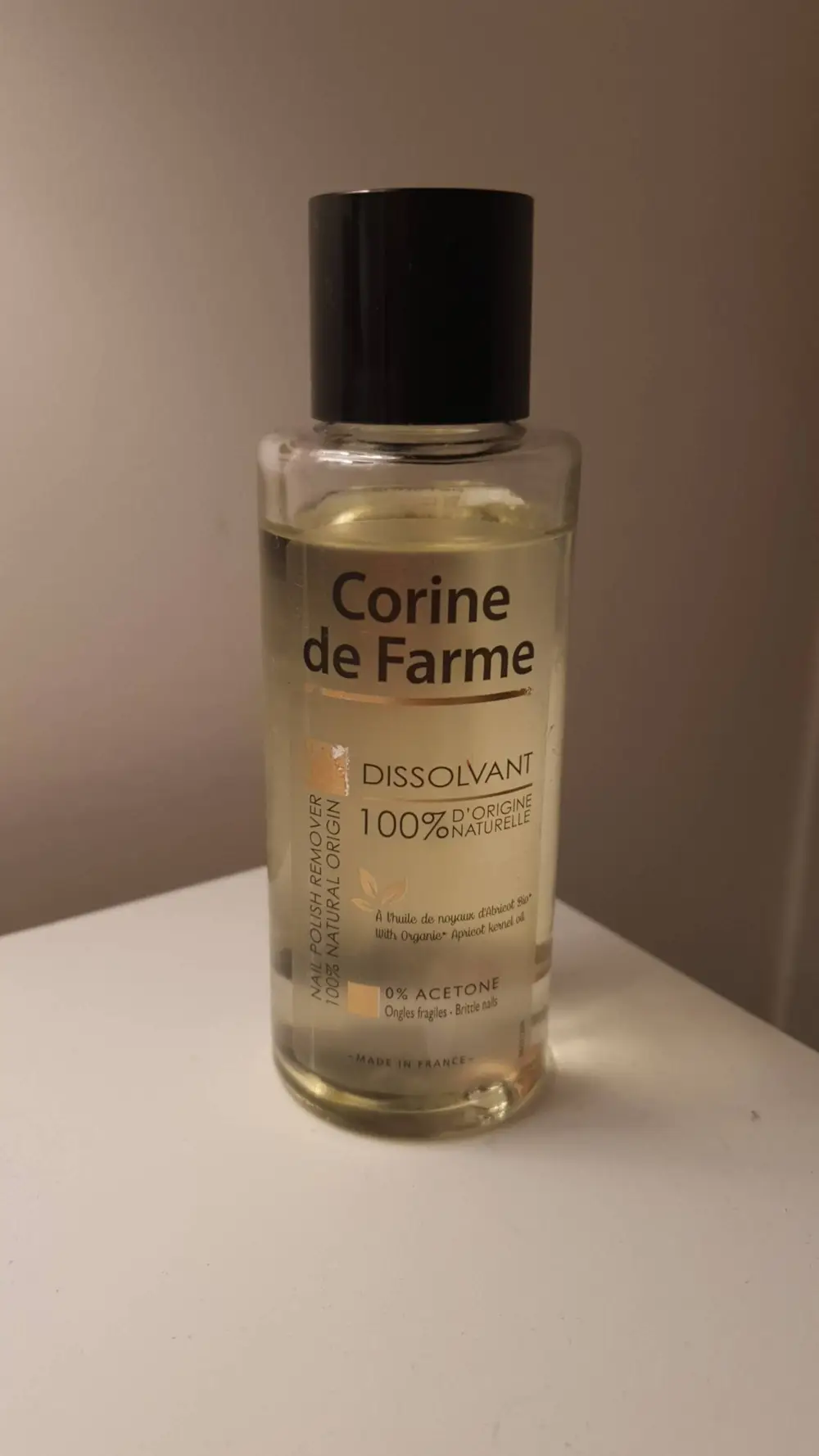 CORINE DE FARME - Dissolvant 100% d'origine naturelle