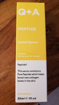 Q+A - Peptide - Facial serum