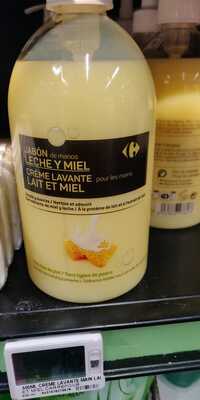 CARREFOUR - Lait et Miel - Crème lavante pour les mains