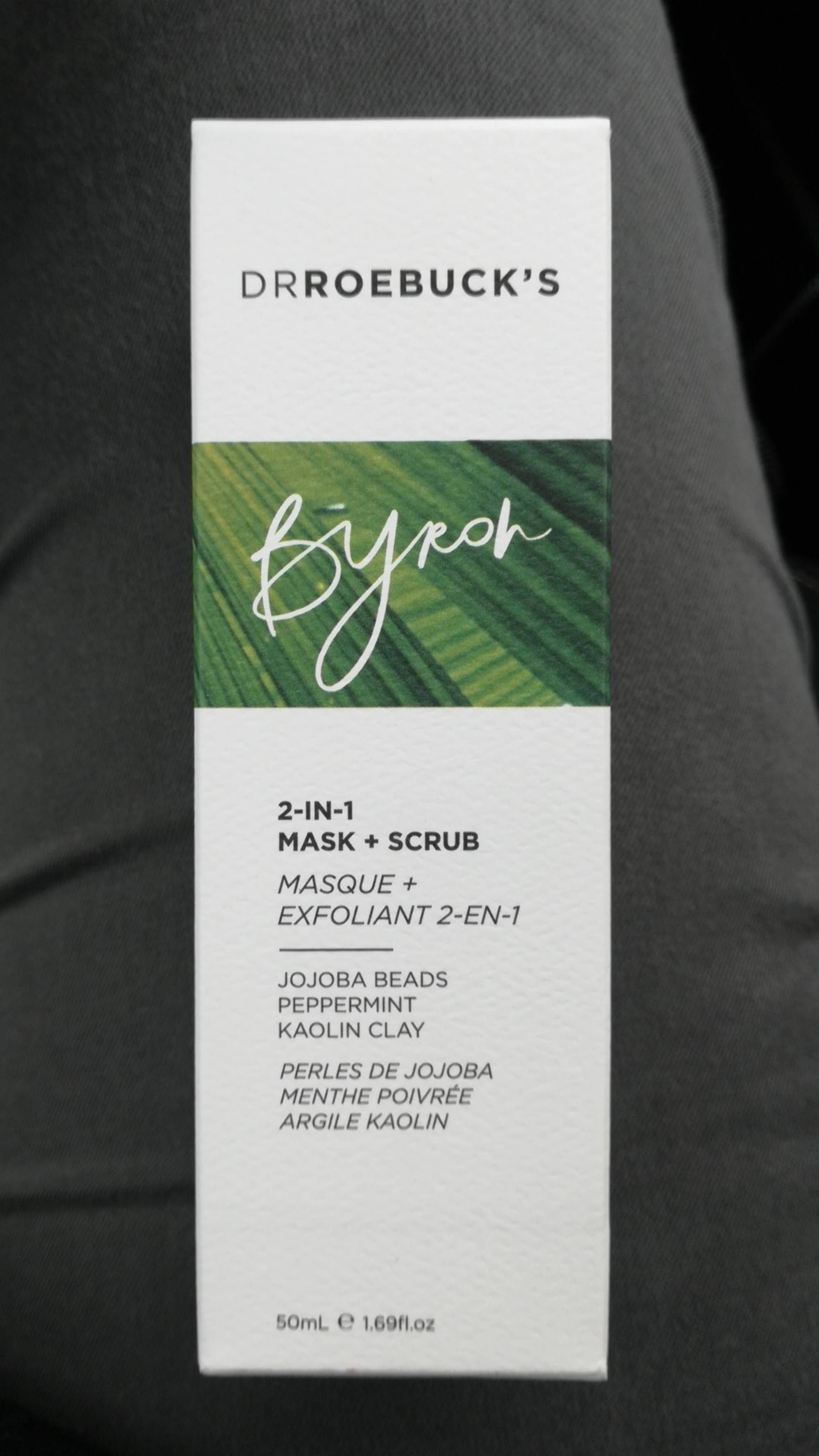 DR ROEBUCK'S - Byron - Masque + exfoliant 2-en-1