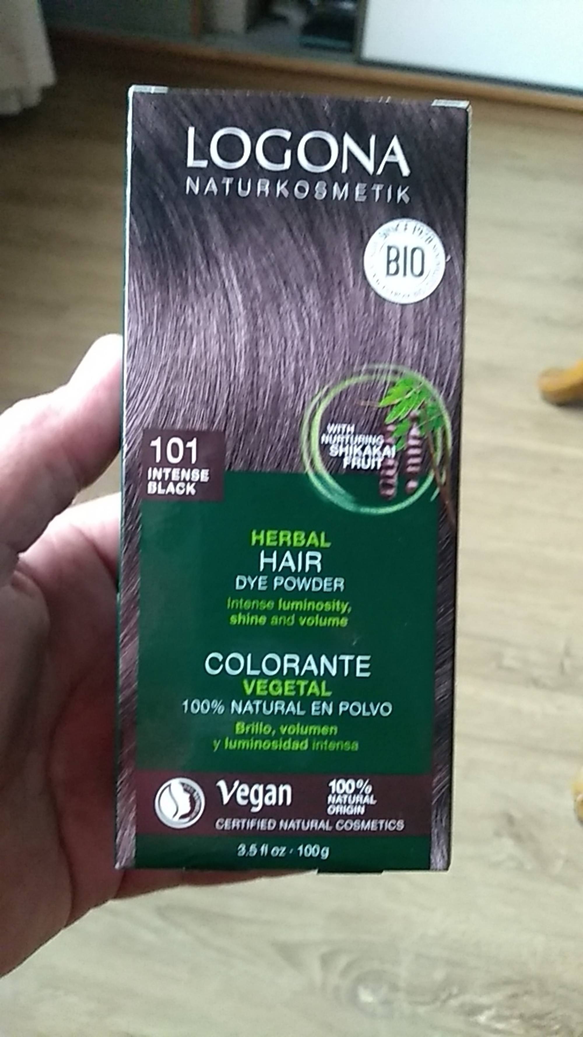 LOGONA - Herbal hair - Colorante vegetal 101 intense black