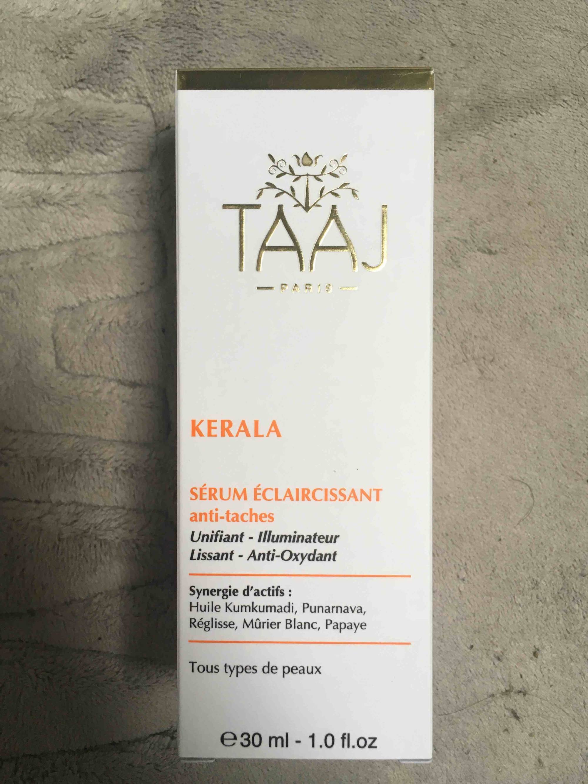 TAAJ - Kerala - Sérum éclaircissant anti-tâches
