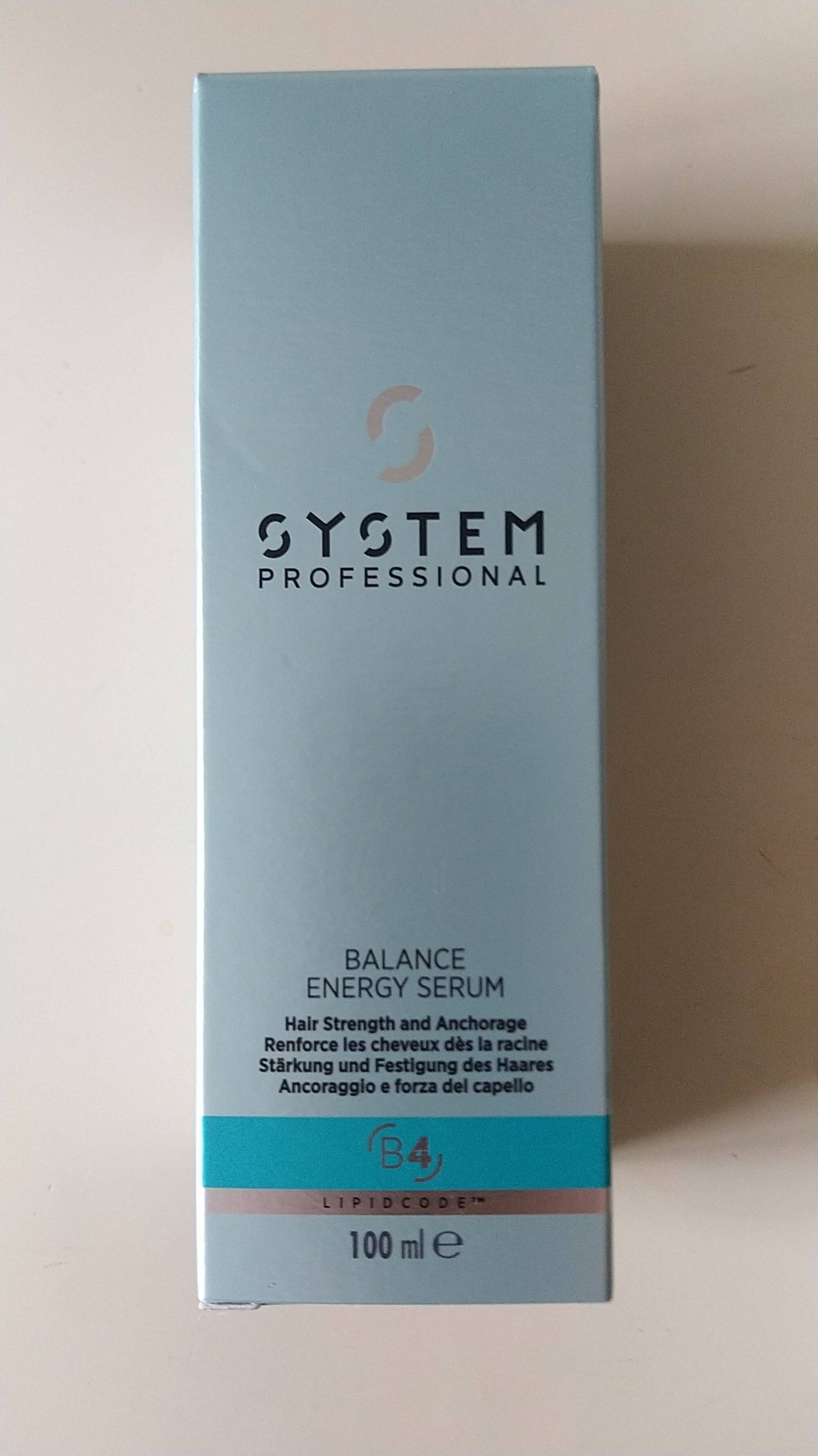 SYSTEM PROFESSIONAL - Balance energy serum