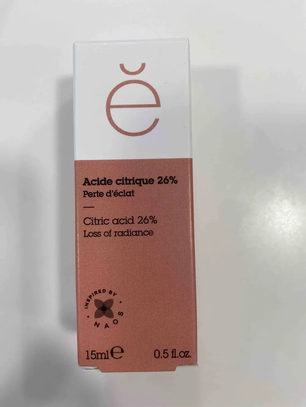 NAOS - Acide citrique 26% - Perte d'éclat