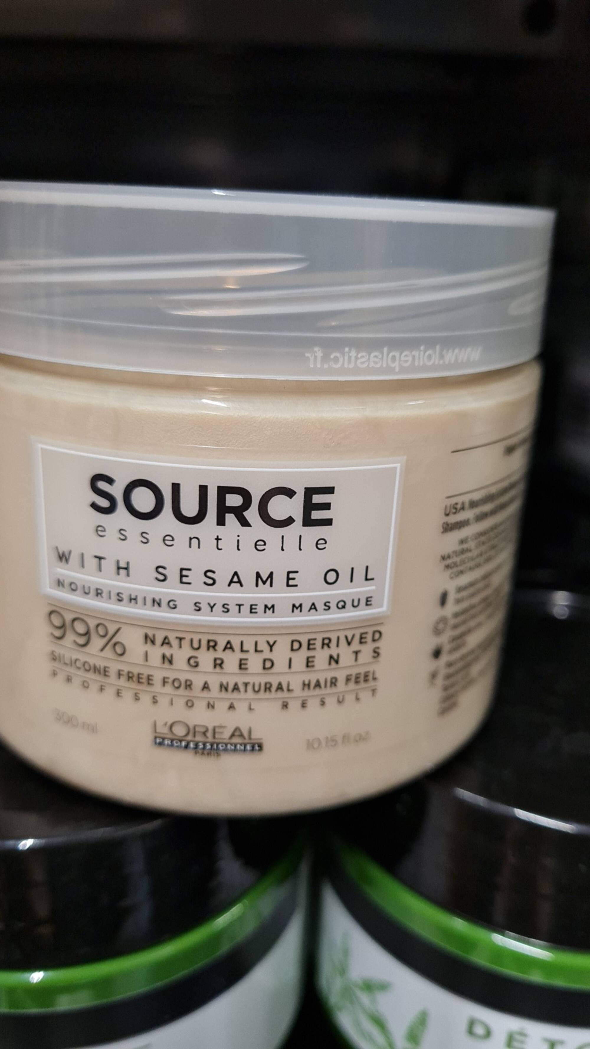 L'ORÉAL PROFESSIONNEL - Source essentielle with Sesame oil - Nourishing system masque