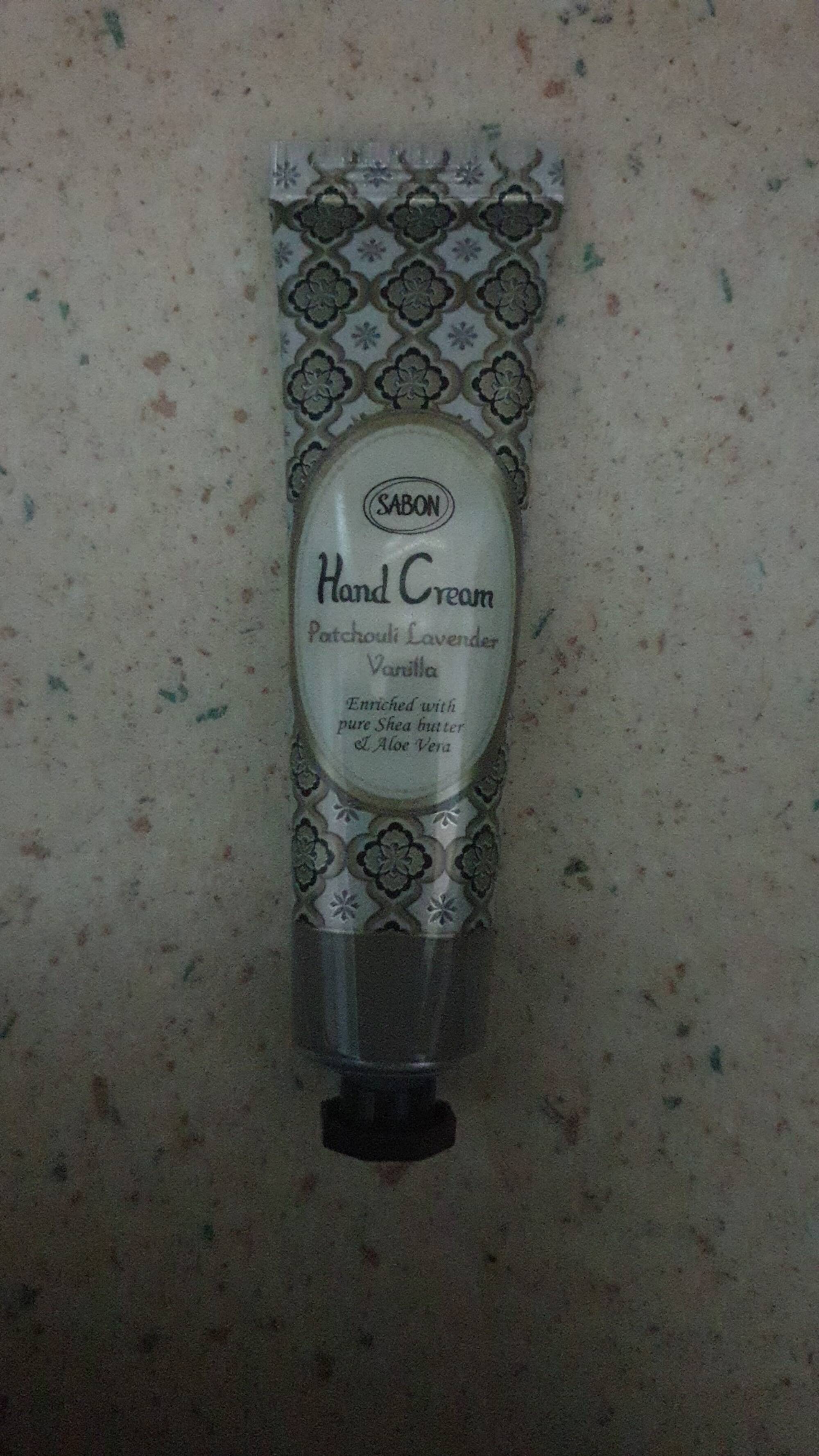 SABON - Hand cream patchouli lavender vanilla