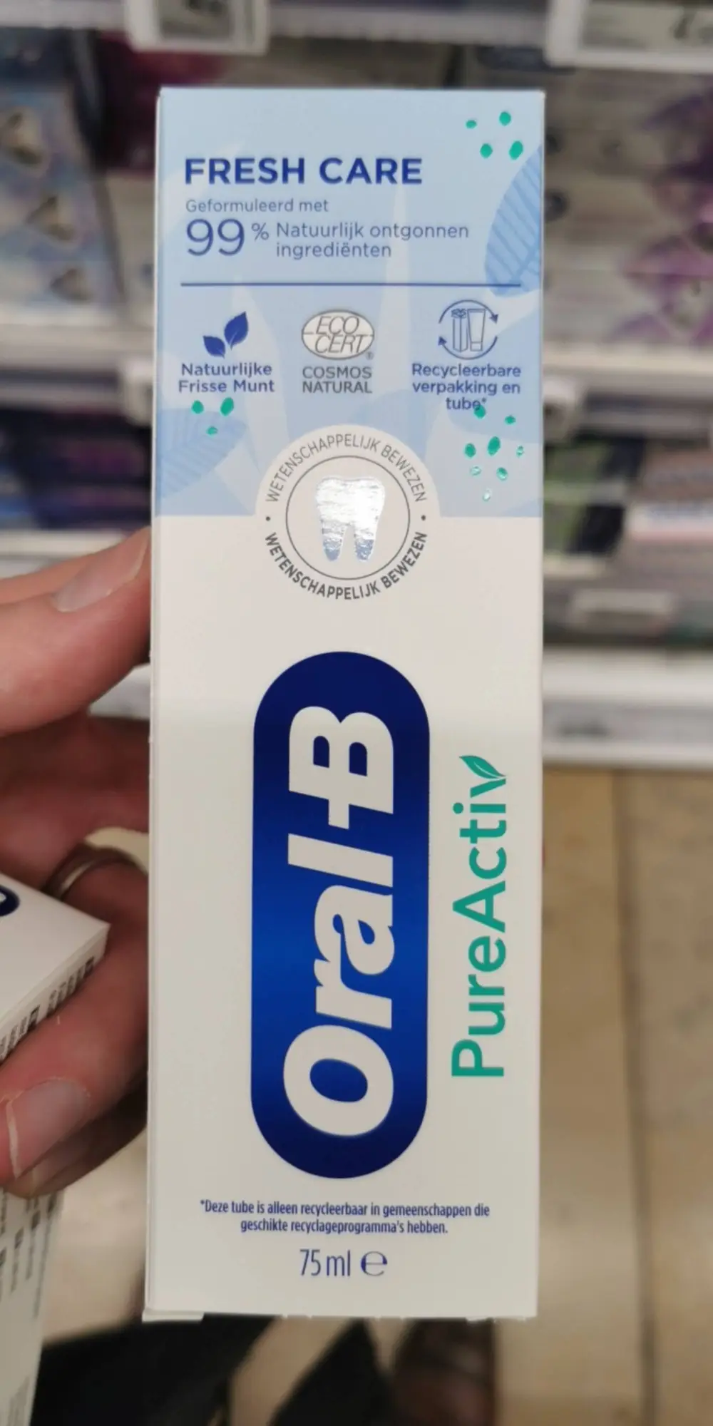 ORAL-B - PureActiv - Fresh care Dentifrice