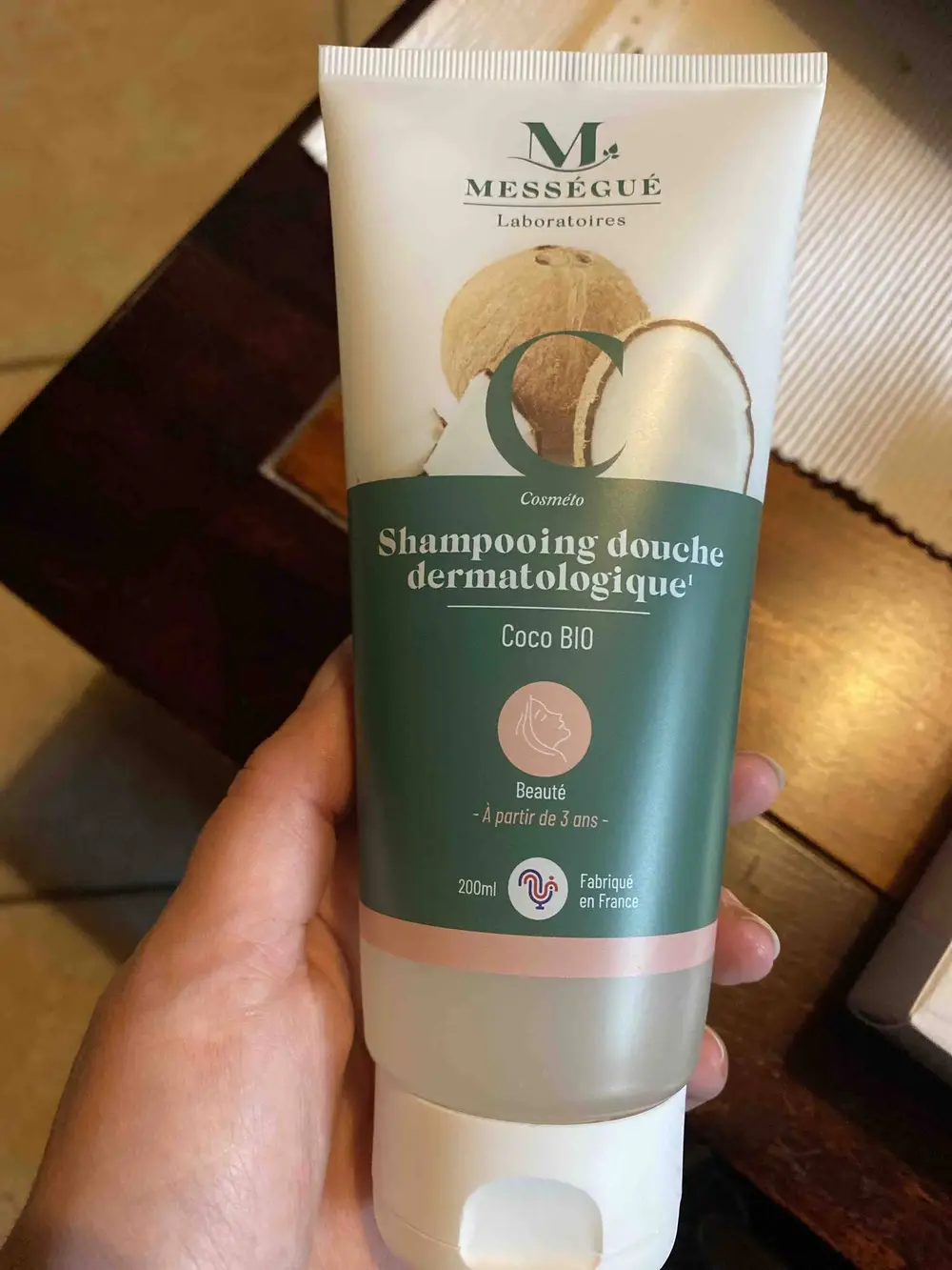 MESSÉGUÉ - Shampooing douche dermatologique coco bio