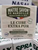 MAÎTRE SAVON DE MARSEILLE - Le cube extra pur sans parfum