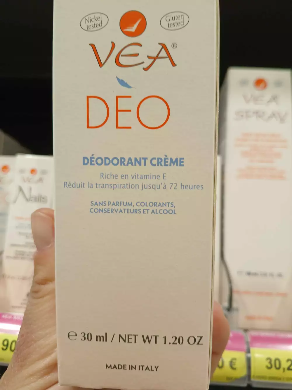 VEA - Déodorant crème riche en vitamine E