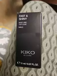 KIKO - Fast & shiny - Base and top coat nails