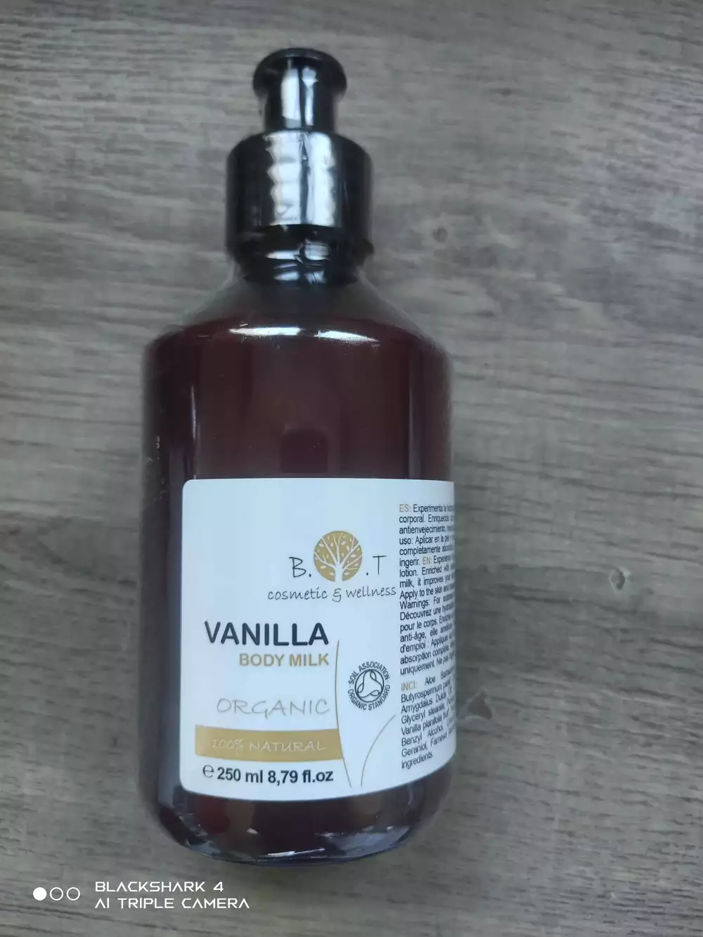 B.O.T COSMETIC & WELLNESS - Vanilla - Body milk organic