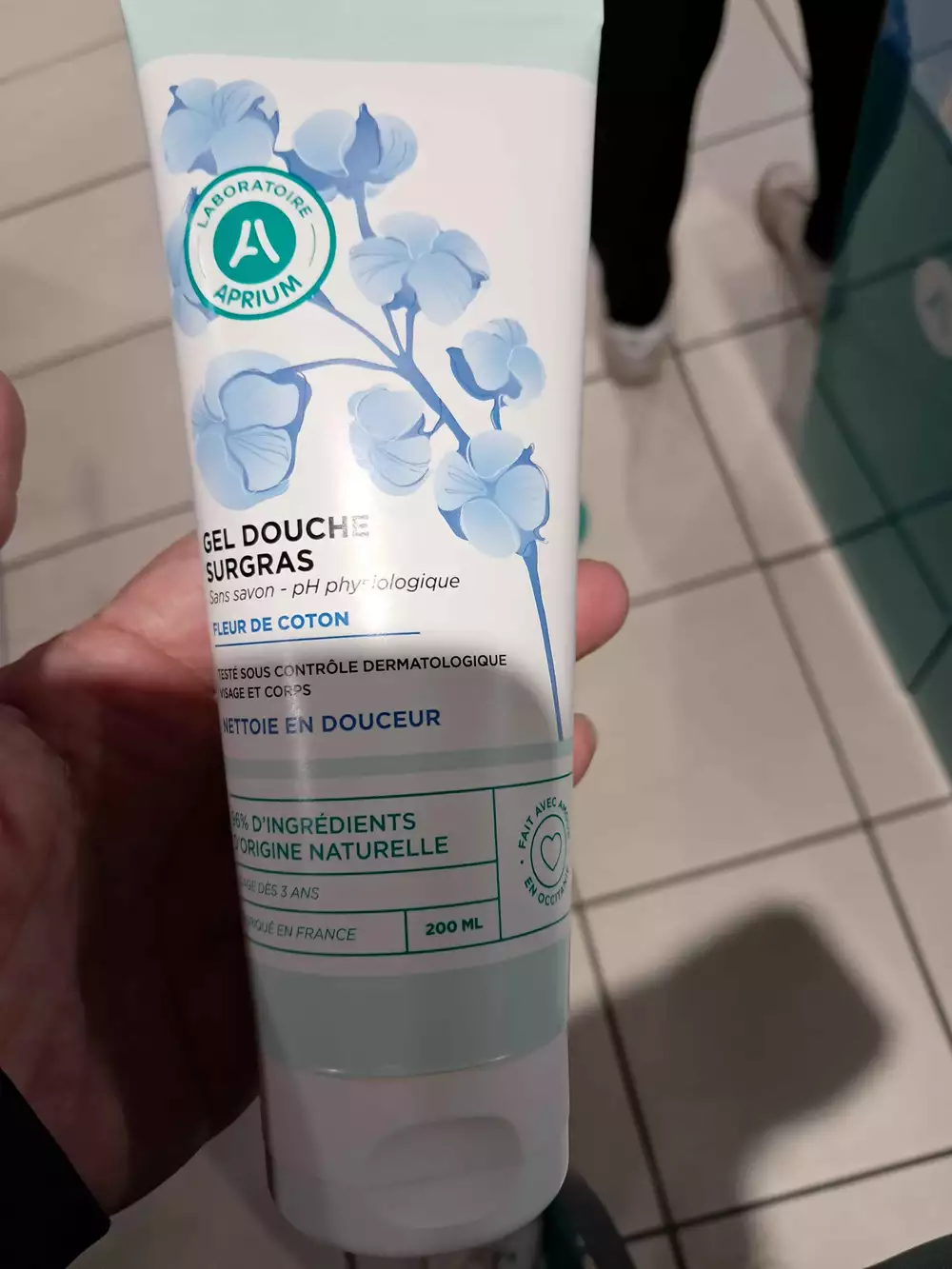 APRIUM - Gel douche surgras fleur de coton 