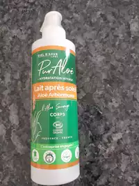 CIEL D'AZUR LABS - Pur aloé - Lait après soleil