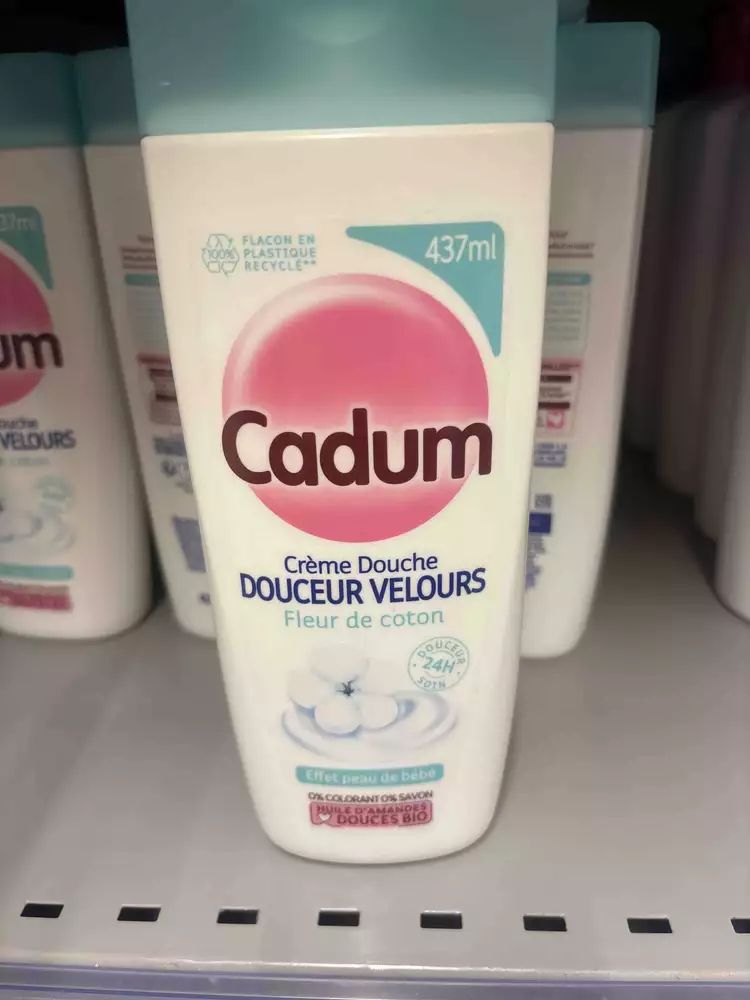 CADUM - Douceur velours - Crème douche fleur de coton