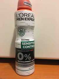 L'ORÉAL MEN EXPERT - Sensitive Control - Déodorant peaux sensibles 48h