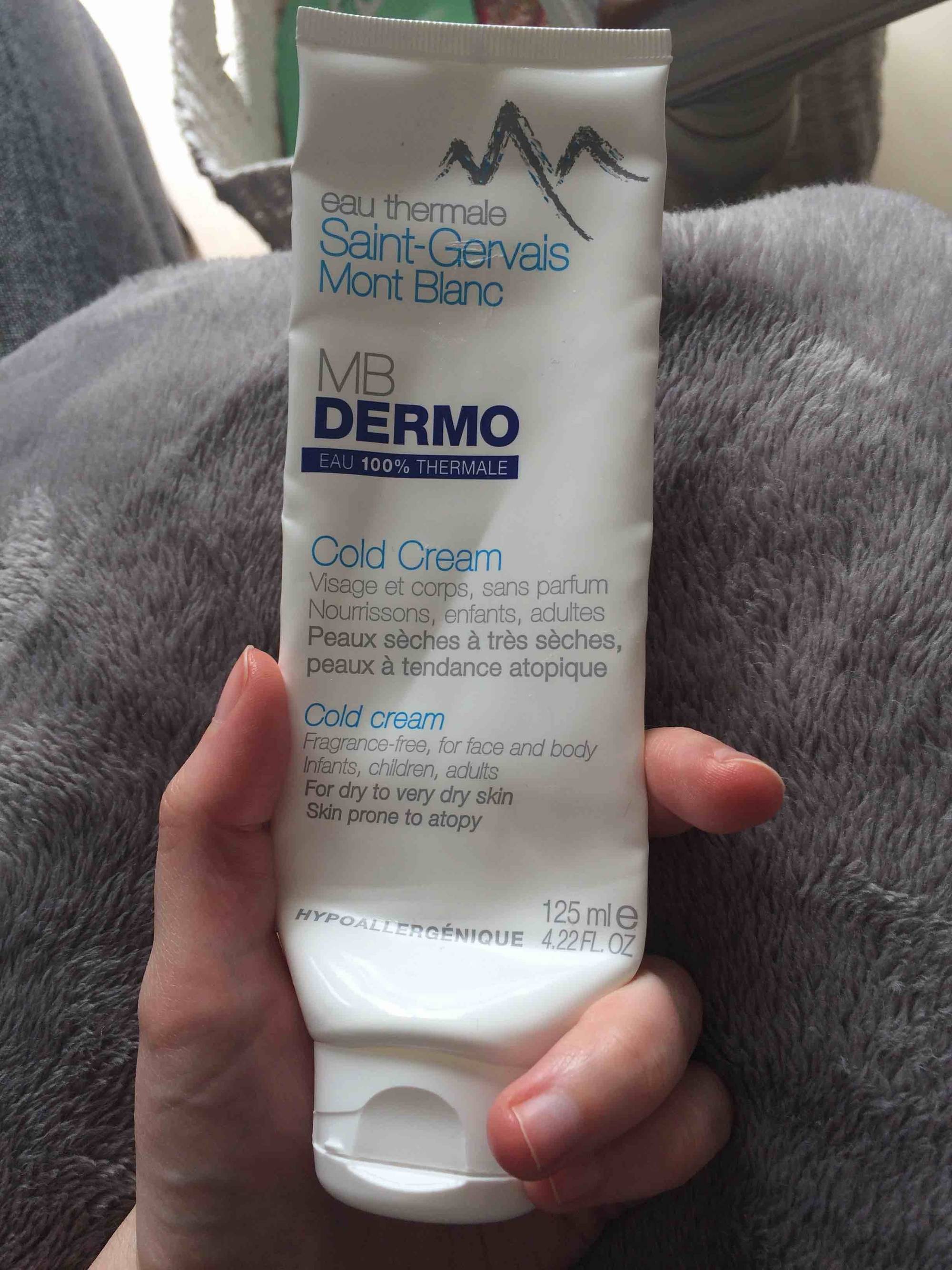 SAINT-GERVAIS MONT BLANC - MB Dermo - Cold cream pour visage et corps