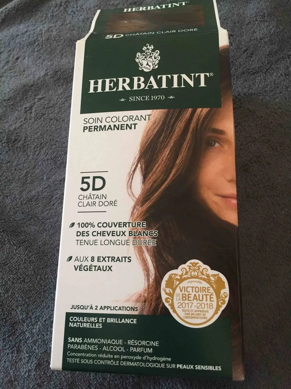 HERBATINT - Soin colorant permanent - 5D châtain clair doré