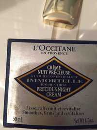 L'OCCITANE - Immortelle - Crème nuit précieuse