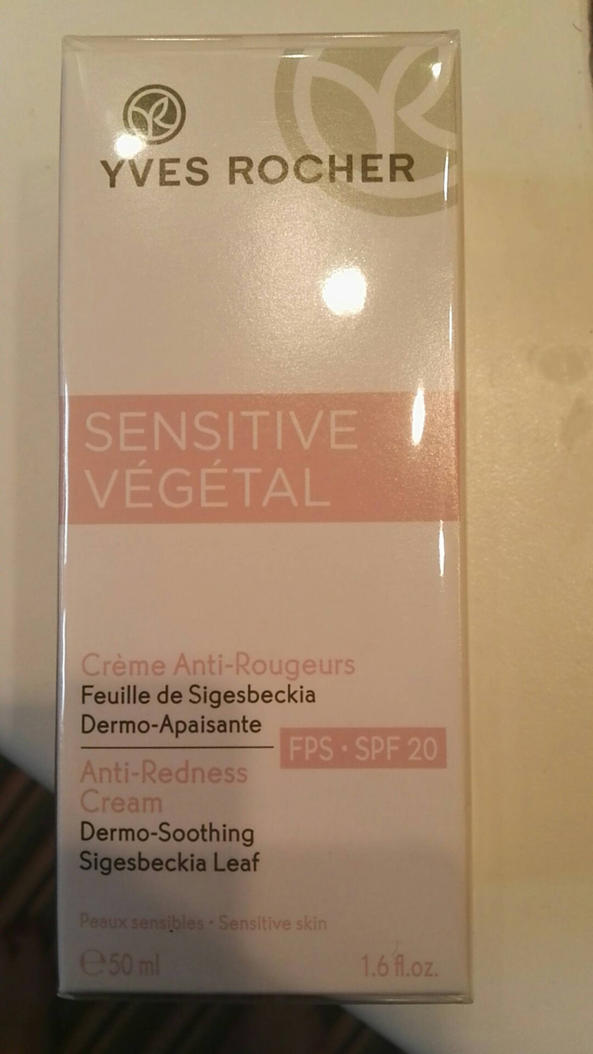 YVES ROCHER - Sensitive végétal - Crème anti-rougeurs SPF 20
