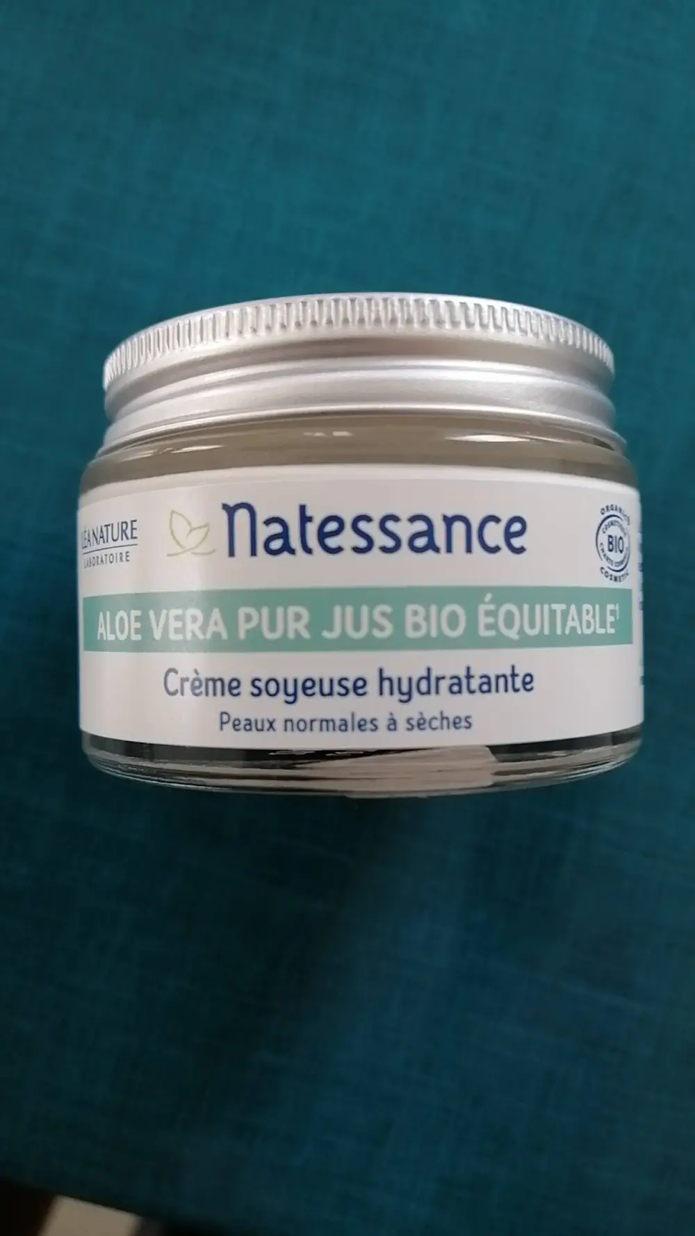 NATESSANCE - Aloe vera pur jus bio équitable - Crème soyeuse hydratante