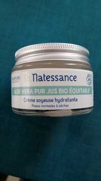 NATESSANCE - Aloe vera pur jus bio équitable - Crème soyeuse hydratante