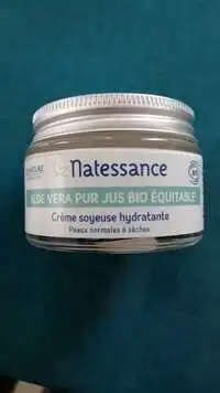 NATESSANCE - Aloe vera pur jus bio équitable - Crème soyeuse hydratante