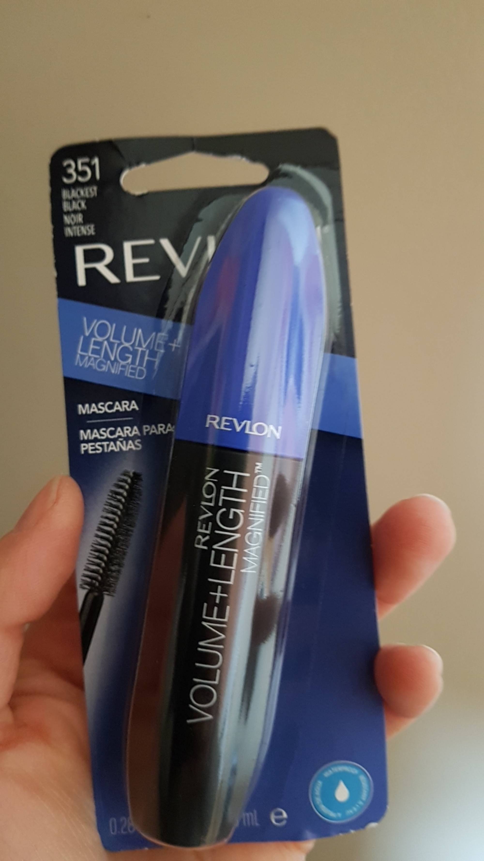 REVLON - Volume & length - Magnified mascara black waterproof