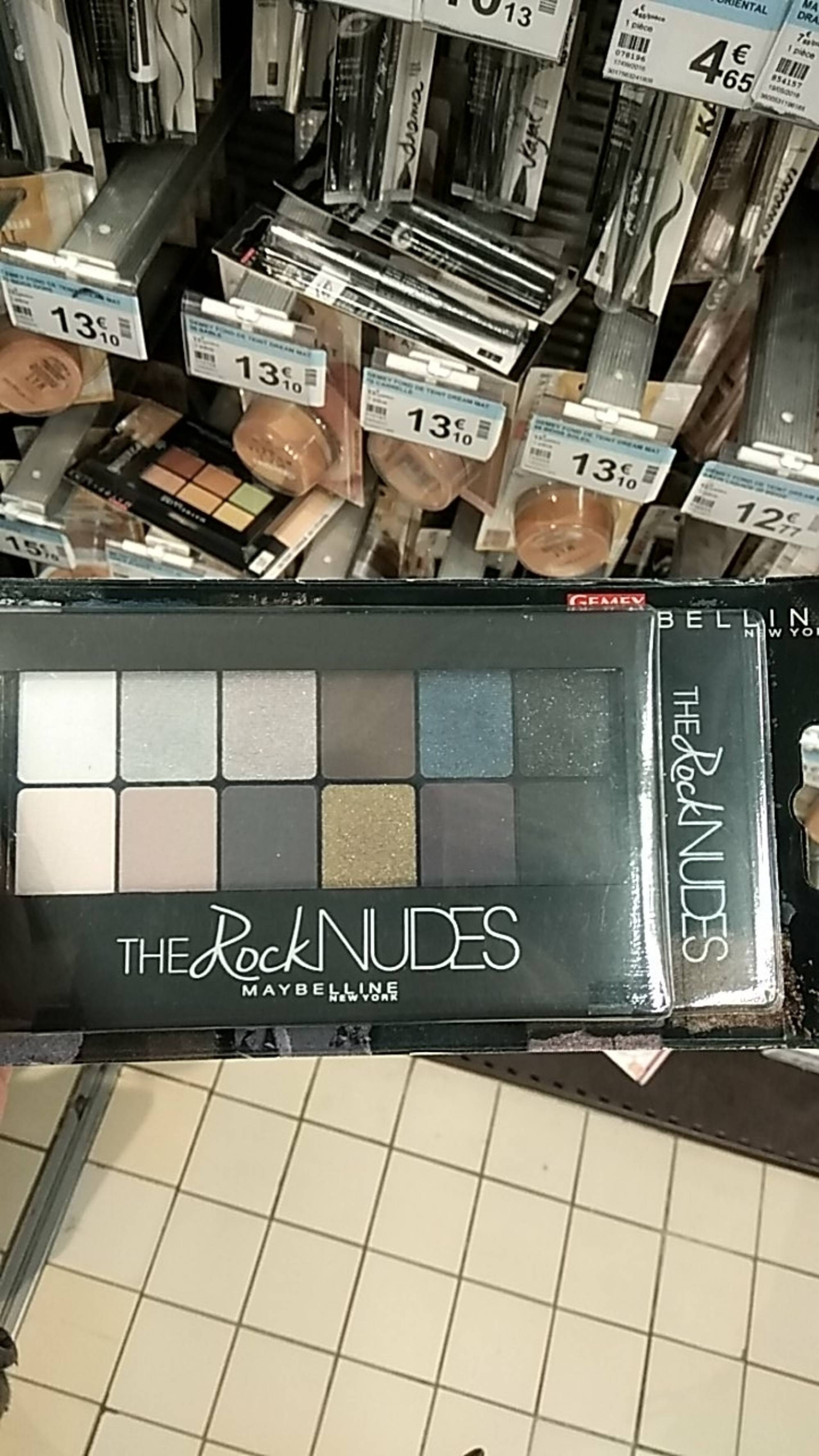 MAYBELLINE - The Rock Nudes - Palette ombre à paupières