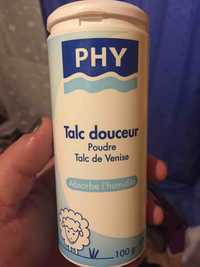PHY - Talc douceur - Poudre absorbe l'humidité