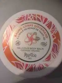 MARILOU - Baume corps gourmand à l'huile de monoÏ de Tahiti AO bio