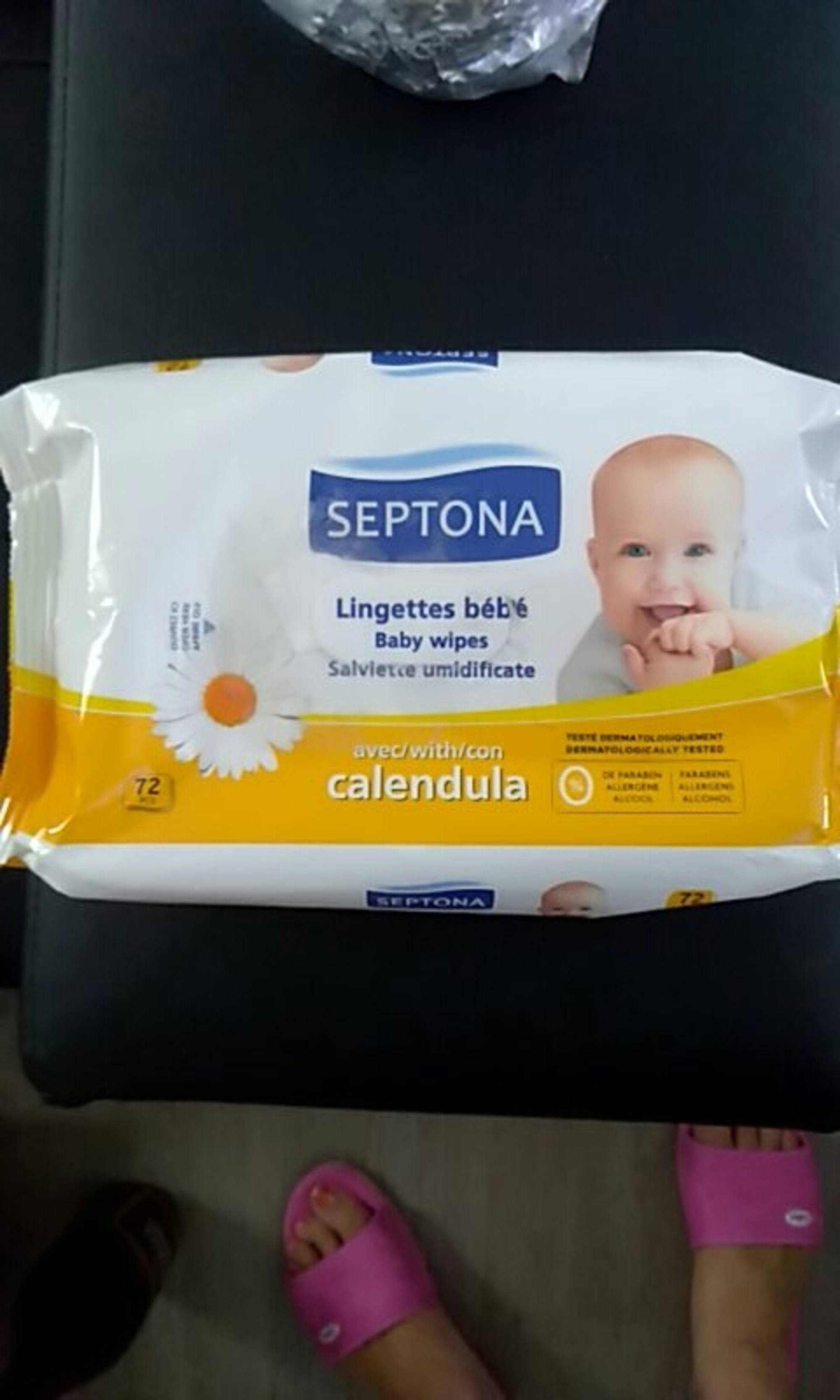 SEPTONA - Lingettes bébé calendula