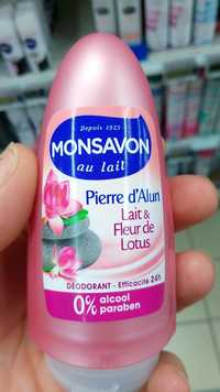 MONSAVON - Pierre d'Alun - Déodorant lait & fleur de lotus