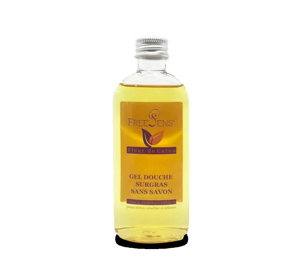 LABORATOIRE FREESENS - FREESENS Gel Douche Surgras Sans Savon  Fleur de COTON  Fl. 100 ml
