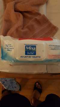 MIXA - Bébé - Lingettes ultra-douces au lait de toilette