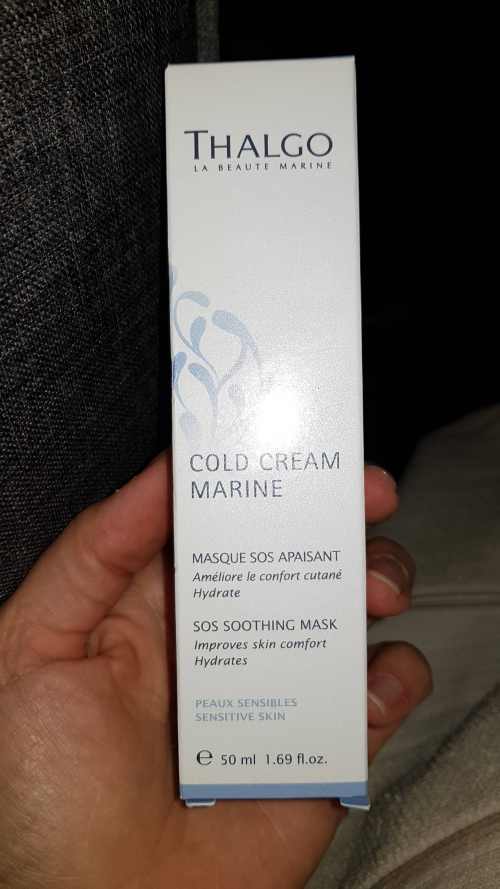 THALGO - Cold cream marine - Masque SOS apaisant
