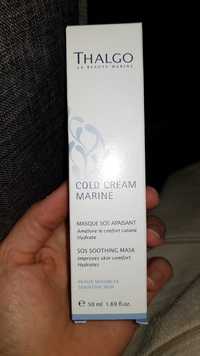 THALGO - Cold cream marine - Masque SOS apaisant