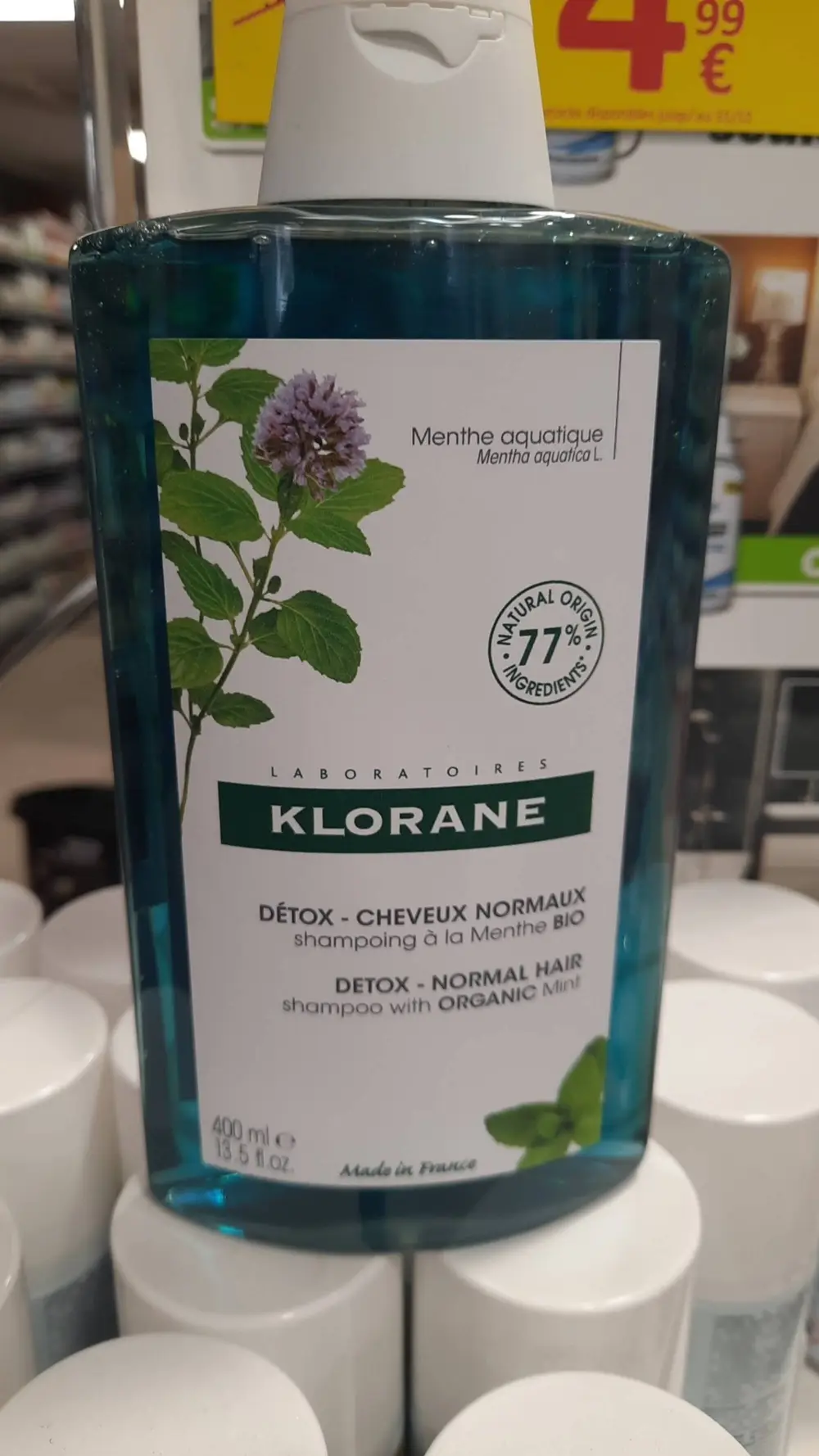 KLORANE - Shampoing à la Menthe Bio