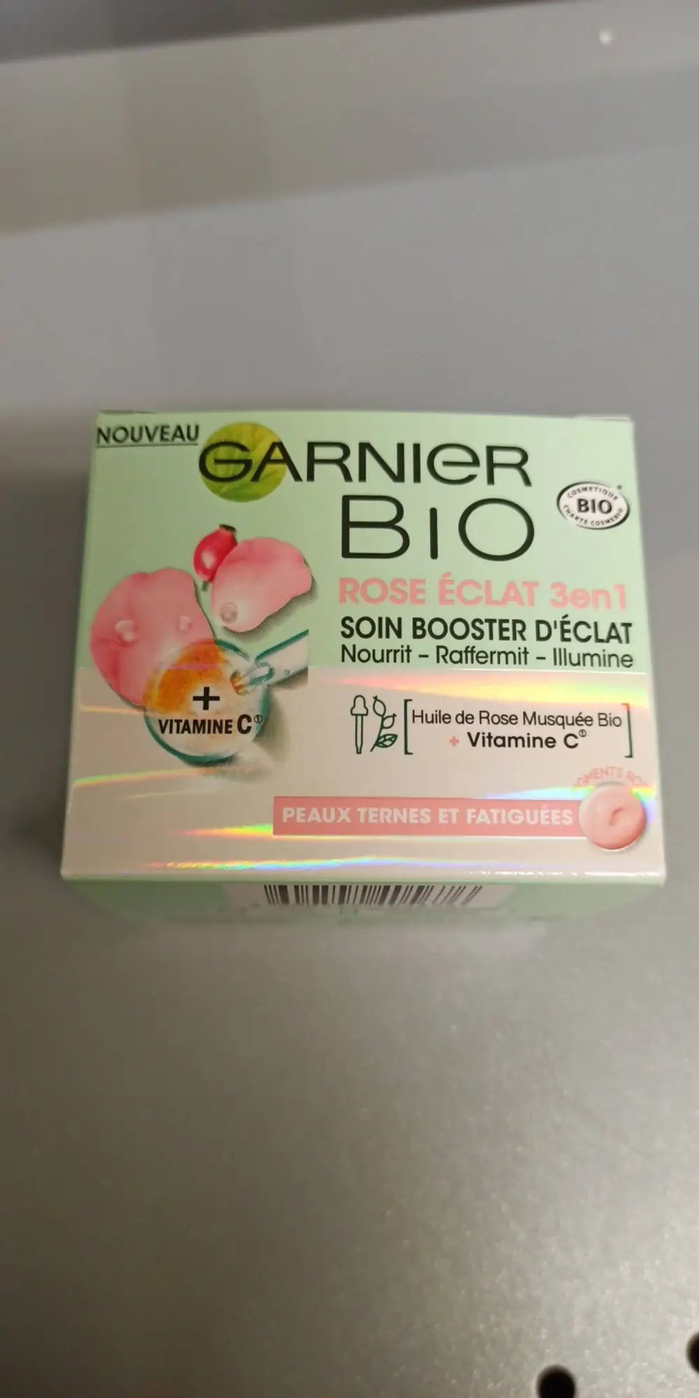 GARNIER - Rose éclat 3 en 1 Bio - Soin booster d'éclat