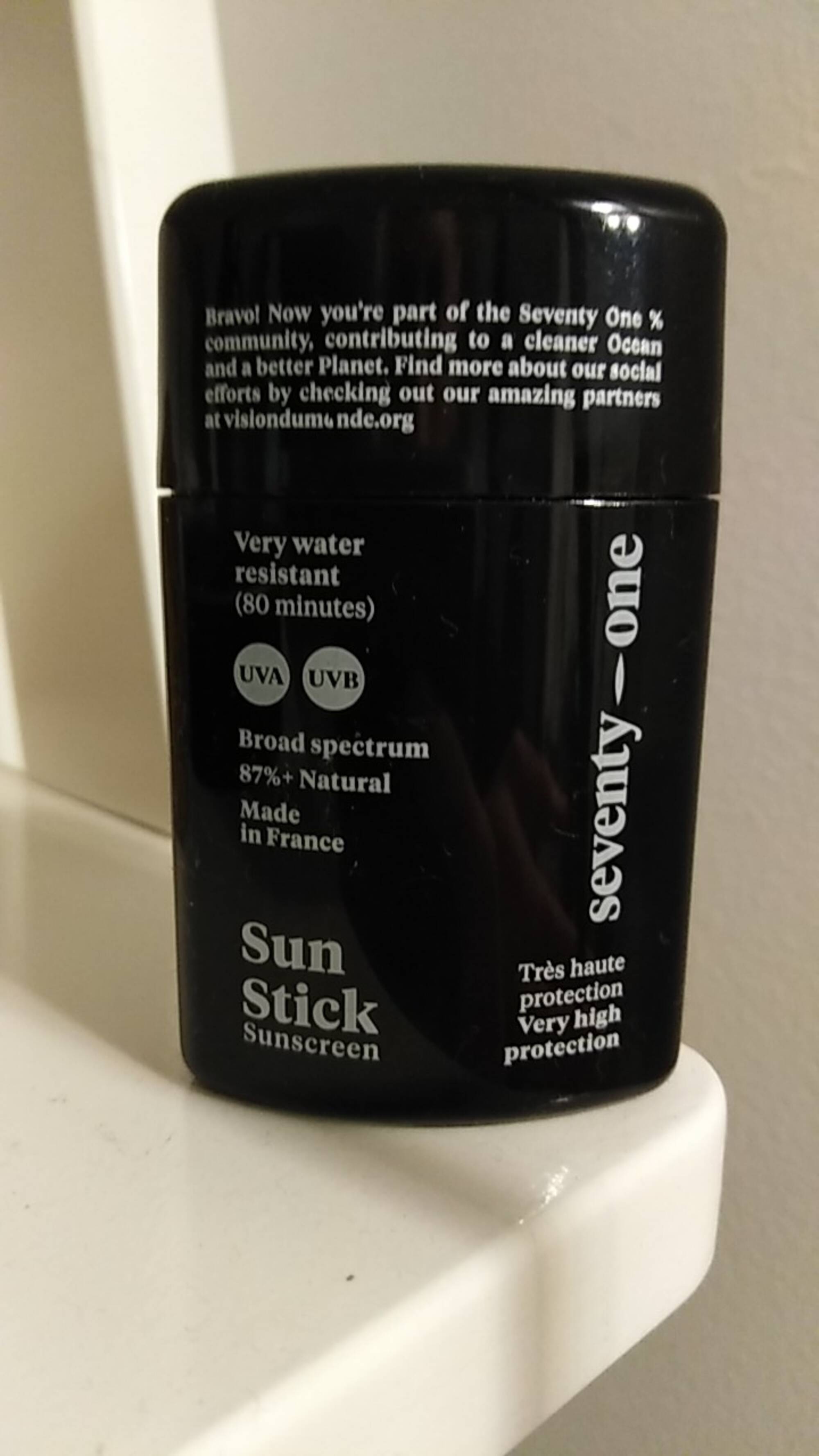 SEVENTY-ONE - Sun stick Sunscreen très haute protection