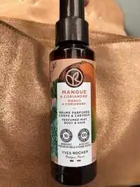 YVES ROCHER - Brume parfumée corps et cheveux mangue & coriandre 
