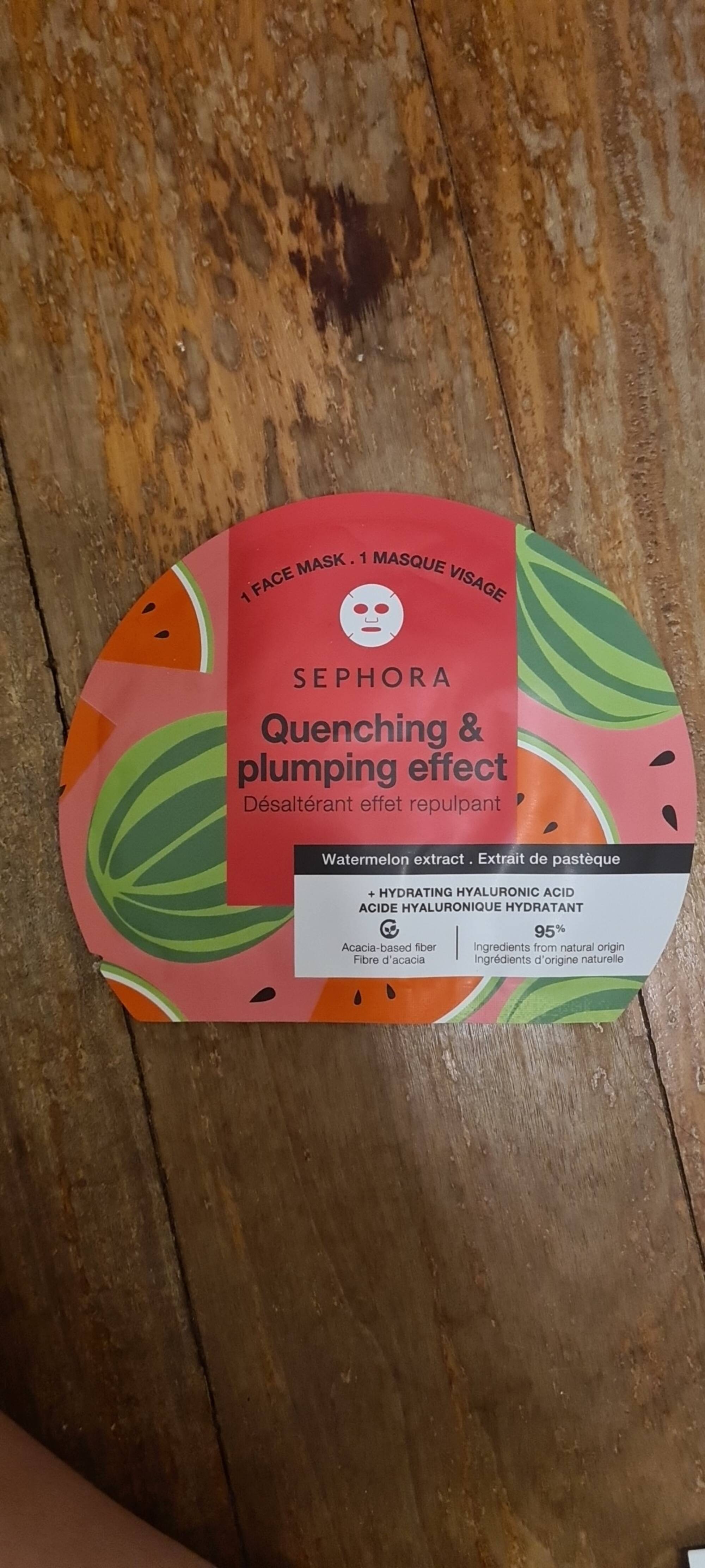 SEPHORA - Quenching & plumping effect - Masque visage