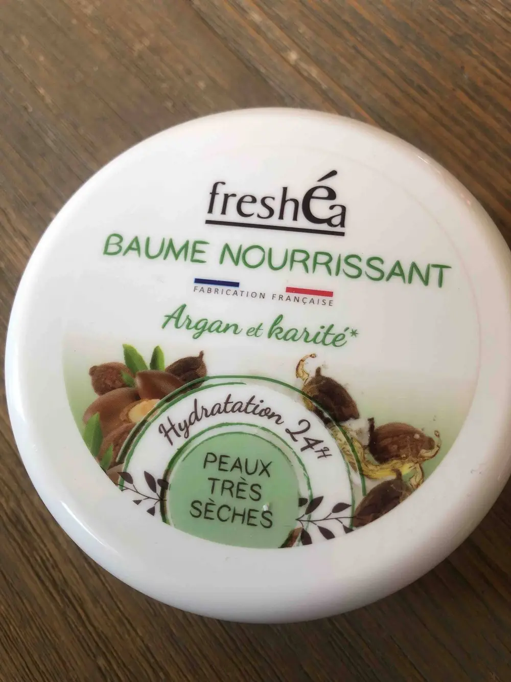 FRESHÉA - Baume nourrissant argan et karité peaux très sèches 