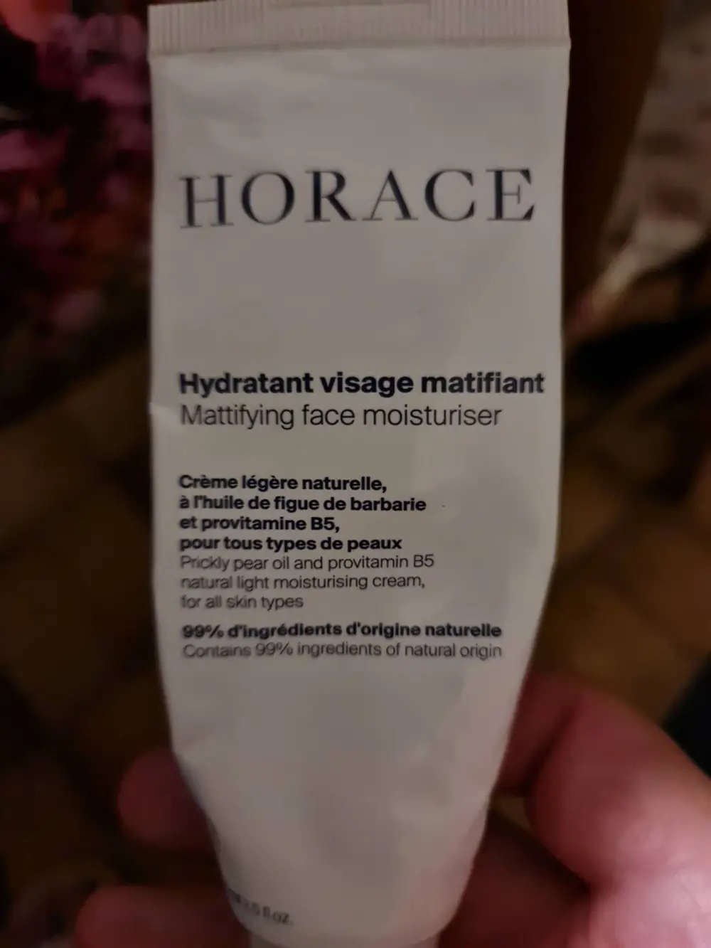 HORACE - Hydratant visage matifiant - Crème légère naturelle